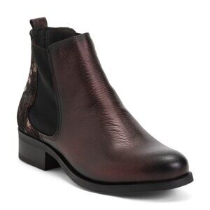 LAIF Made In Portugal Leather Comfort Ankle Booties